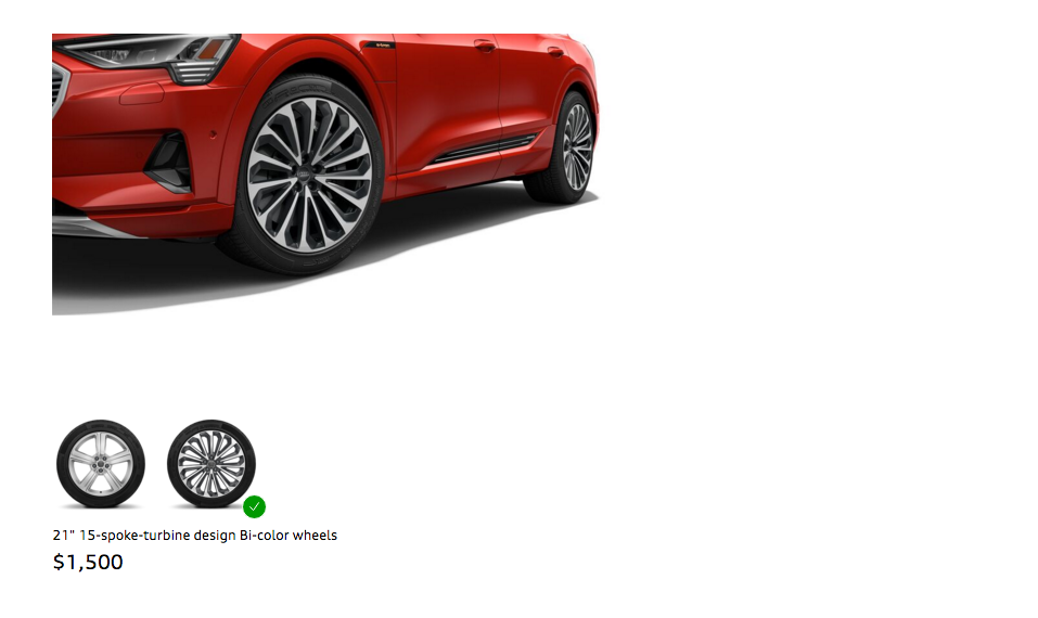 Audi e-tron wheels e-mobility elektromos autozas