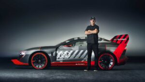 Ken Block és az Audi e-tron S1 Quatro